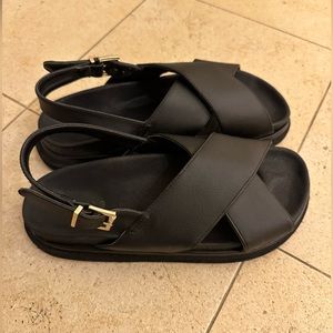 Alohas Marshmallow Cactus Black Chunky Sandals